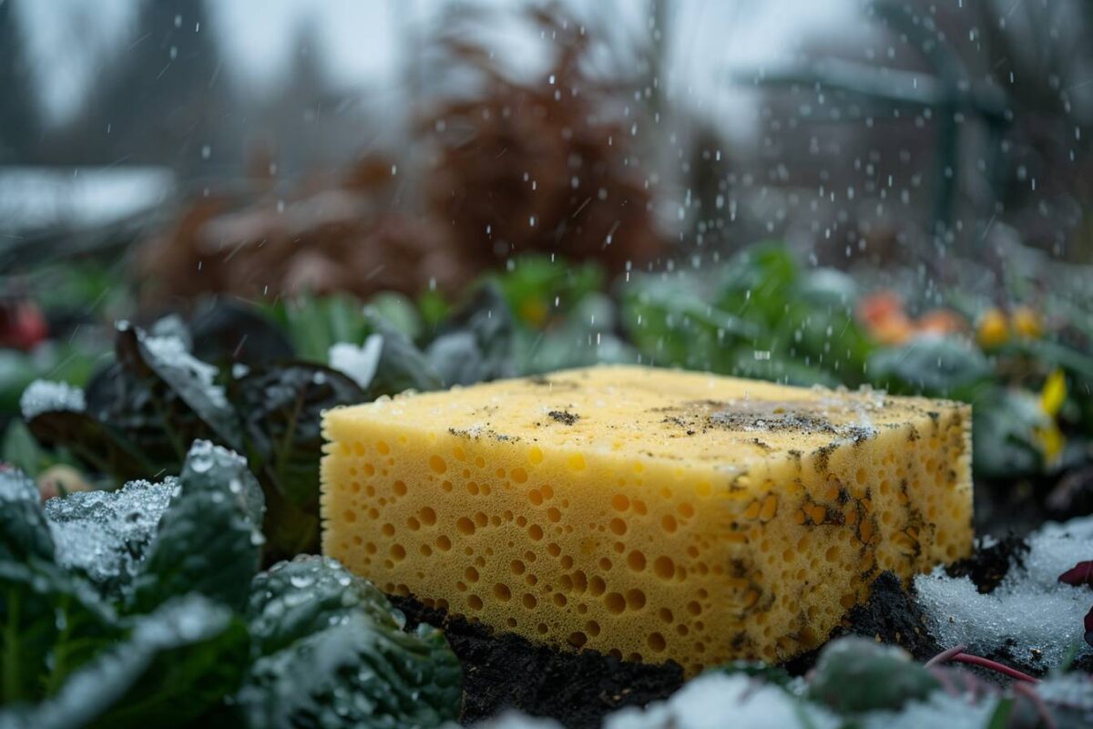 Ne jetez pas vos vieilles éponges : elles peuvent jouer un rôle vital pour votre jardin en hiver